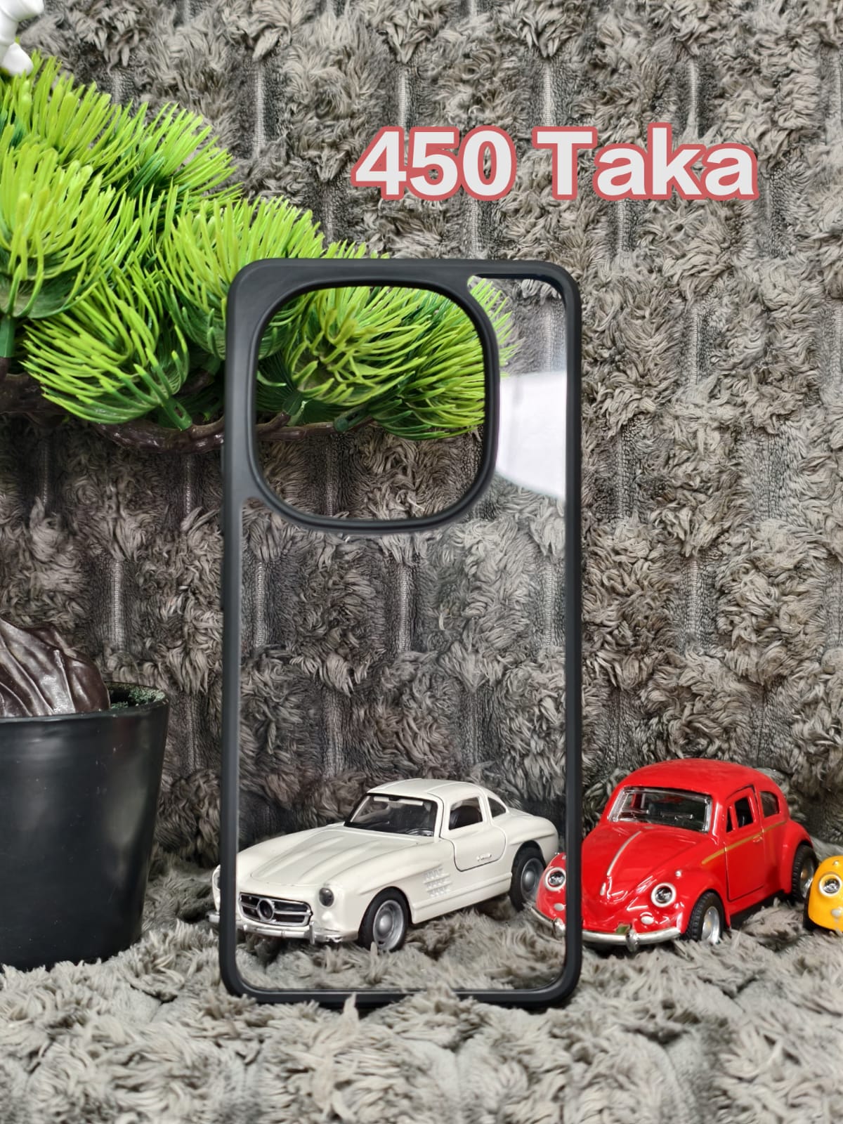 iQOO 13 Transparent Back Cover With Black Soft Silicon Border